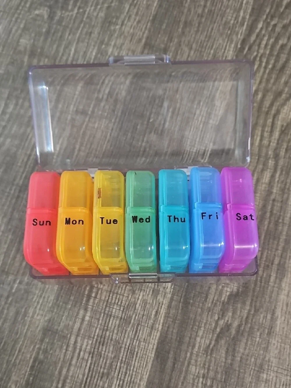 7-Day Rainbow Pill Organizer